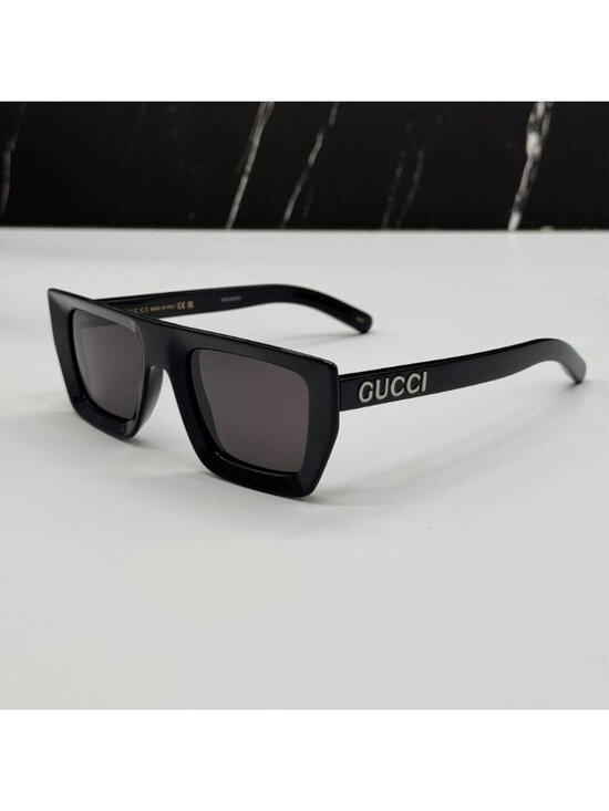 New Gucci GG1723S 001 Black Gray Unisex Sunglasses main image 5